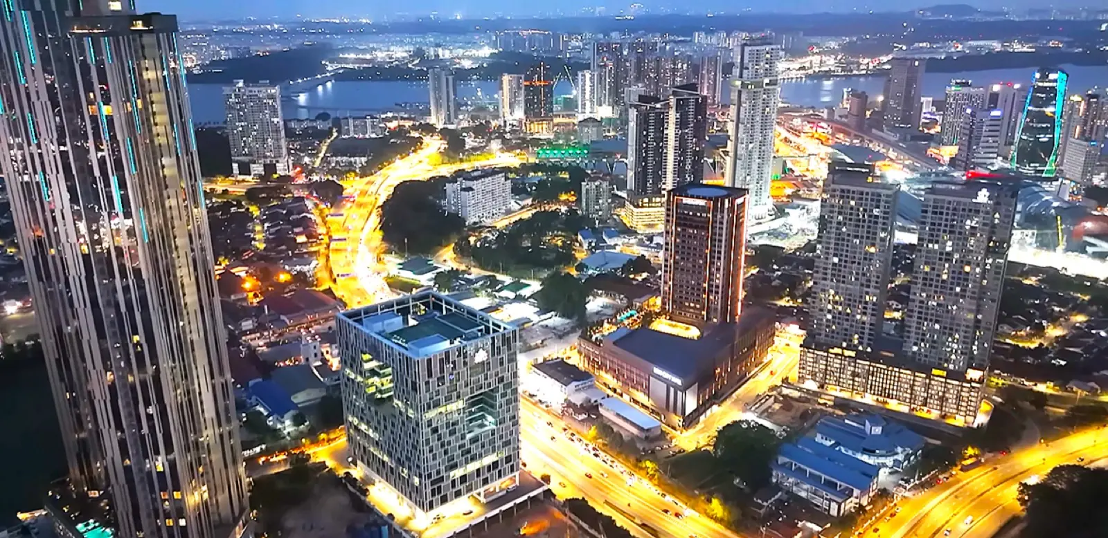 Johor Bahru skyline or landmark view
