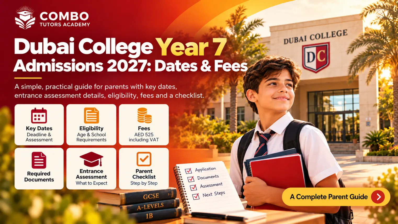 Dubai College Year 7 Admissions 2027: Dates & Fees