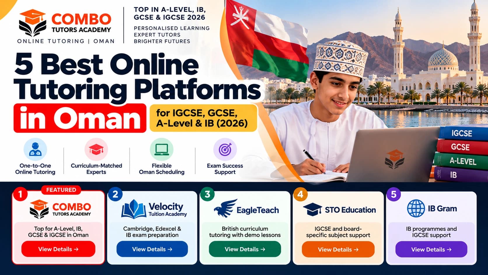 5 best online tutoring platforms in Oman for IGCSE, GCSE, A-Level and IB (2026)