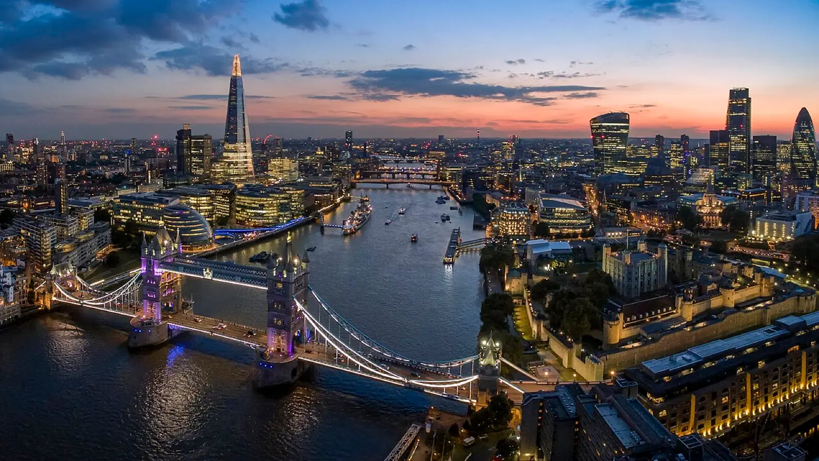 London skyline or landmark view