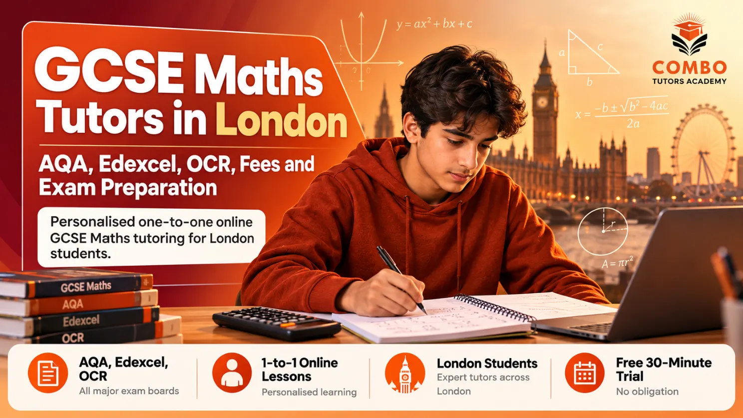 GCSE Maths Tutors in London: AQA, Edexcel, OCR, Fees and Exam Preparation